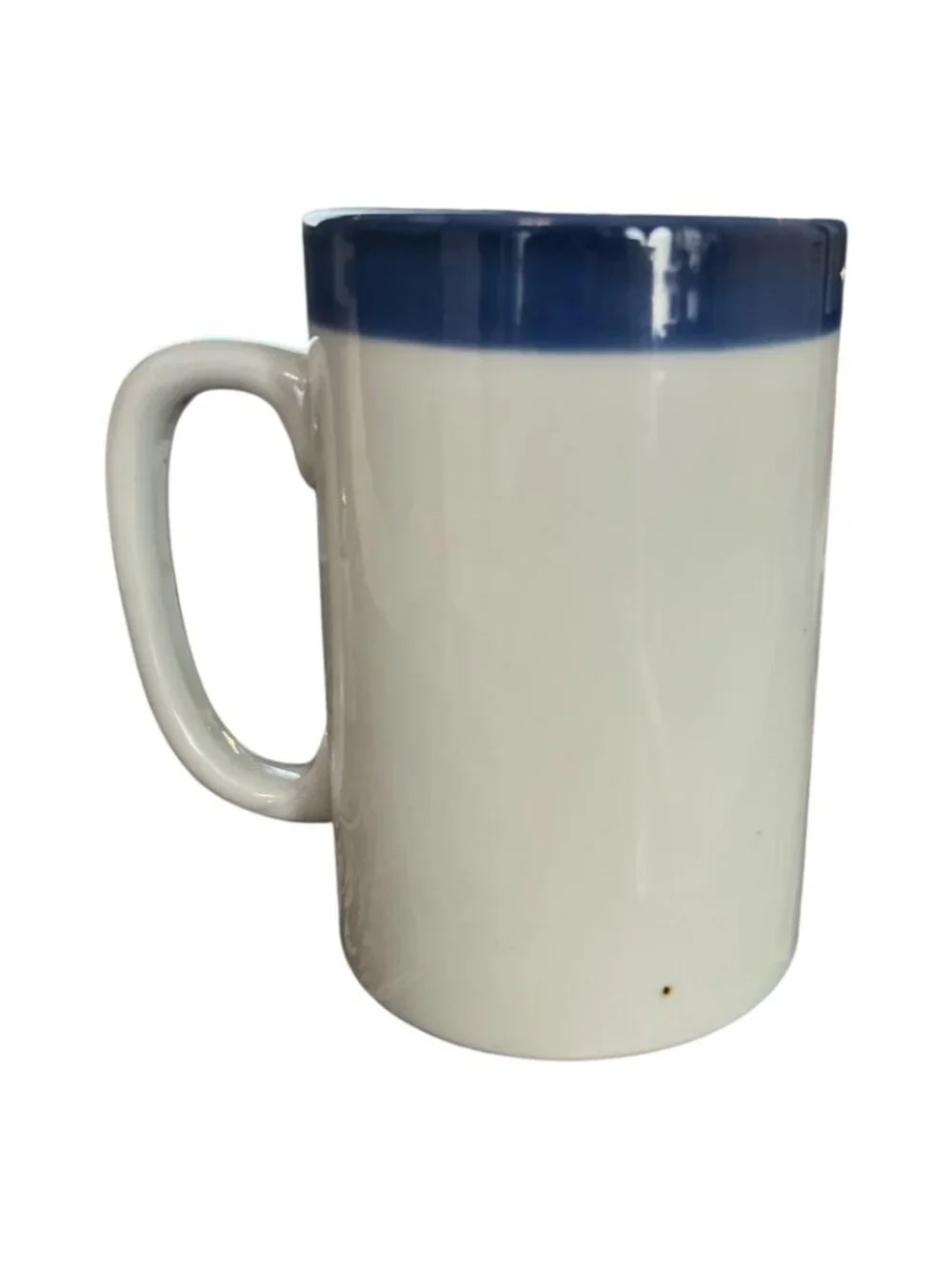 Vintage Otagiri Sailboat Tankard Mug Blue Nautical Coffee Cup with Original Reci